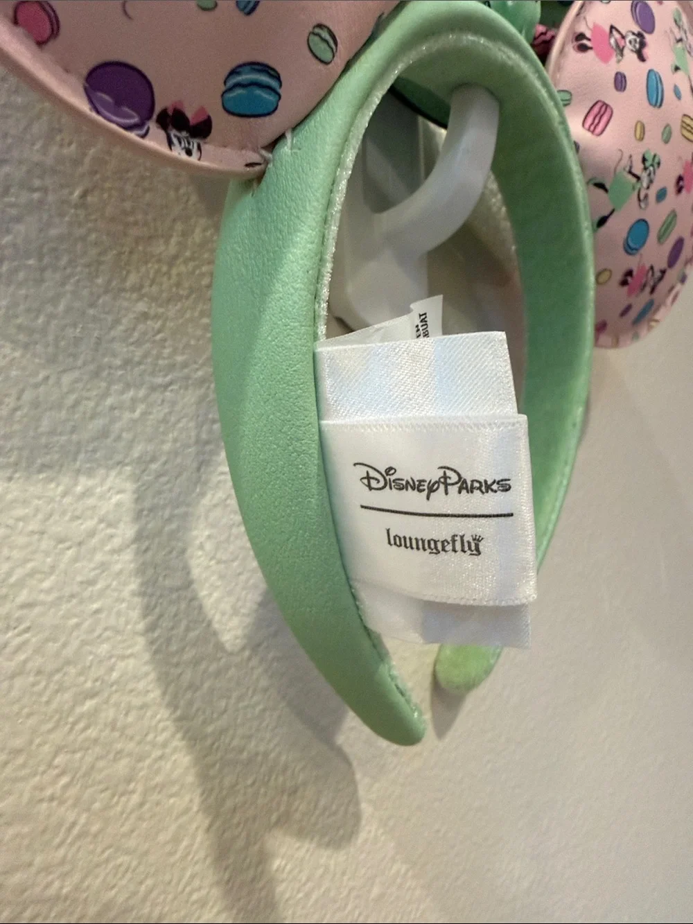 Disney X Loungefly Scented Macron Mouse Ear Headband - Mint & Pink